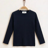 Knitted Rib Base Layer Shirt - Navy