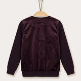 Velvet & knit cardigan - Beige