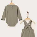 Knitted Rib Baby Set - Beige