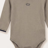 Knitted Rib Baby Set - Beige