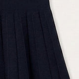 Knit Fleece Skirt - Navy