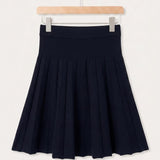 Knit Fleece Skirt - Navy