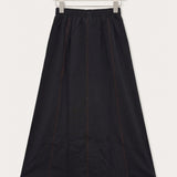Midi skirt with stitching - Black