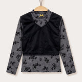 Velvet vest & shirt - Black