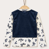 Velvet vest & shirt - Navy