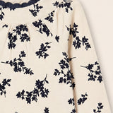 Velvet Flowers Baby Set - Navy
