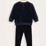 Velvet Baby Stitch Set - Navy