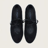 בלרינה קטיפה עם קשירת סרט - שחור | בנות | KIDISHOES | תמונה 1