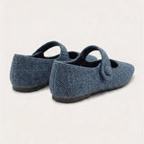 Wool Doll Shoes - Blue