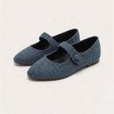 Wool Doll Shoes - Blue