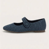 Wool Doll Shoes - Blue