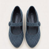 Wool Doll Shoes - Blue