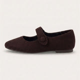 Doll shoes wool - brown