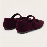Baby woolen booties - Red