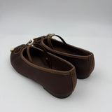 Satin Ballerina - Brown