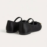 Satin Ballerina - Black