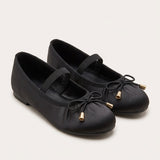 Satin Ballerina - Black