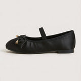 Satin Ballerina - Black