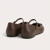 Satin Ballerina - Brown