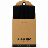 Girls' Ribbed Tights - Black