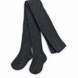 Children's Ribbed Tights - GRAY