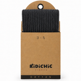 Children's Ribbed Tights - GRAY