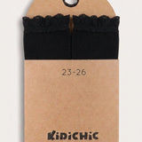 Lace Lycra Sock - Black