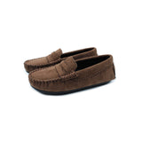 Velvet loafers - brown
