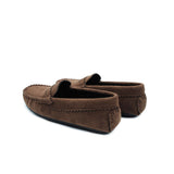 Velvet loafers - brown