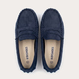 Velvet moccasin - Navy