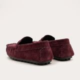 Velvet Moccasin - White