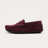 Velvet Moccasin - White