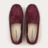 Velvet Moccasin - White