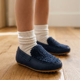 Moccasin Boucle - Navy