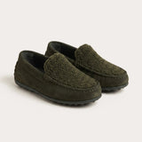 Dark green moccasin buckle