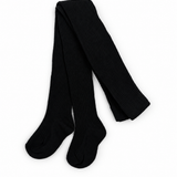 Girls' Ribbed Tights - Black