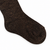 Plain cotton tights - brown
