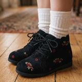 Megaphone Baby Floral Embroidery - Black