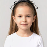 קשת סאטן - שחור