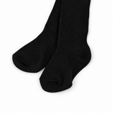 Baby Plain Cotton Tights - Black