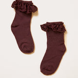 Baby Lace Dental Socks - Beige