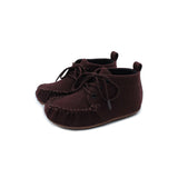 Baby Suede Velvet Moccasins - Brown