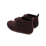 Baby Suede Velvet Moccasins - Brown
