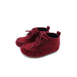Baby Suede Velvet Moccasins - Beige
