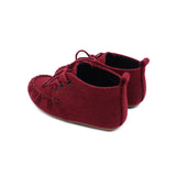 Baby Suede Velvet Moccasins - Beige