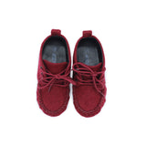 Baby Suede Velvet Moccasins - Beige