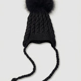 Braided Baby Hat - Black