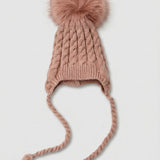 Baby Plaited Hat - Pink