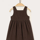 Corduroy dress - brown