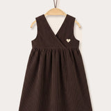 Corduroy dress - brown